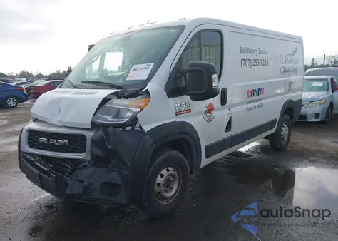 2021 Ram Promaster 1500 Low Roof 136 Wb from USA, damaged, VIN 3C6LRVAG9ME577786